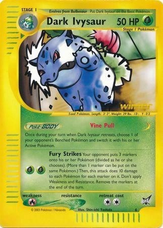 Dark Ivysaur (6) (Winner) (Jumbo Card) [Best of Promos] | Rock City Comics