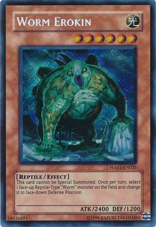 Worm Erokin [HA01-EN021] Secret Rare | Rock City Comics