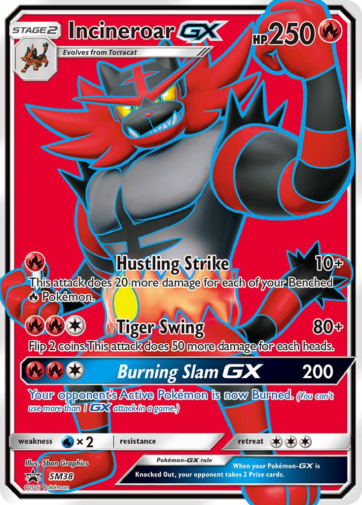 Incineroar GX (SM38) [Sun & Moon: Black Star Promos] | Rock City Comics