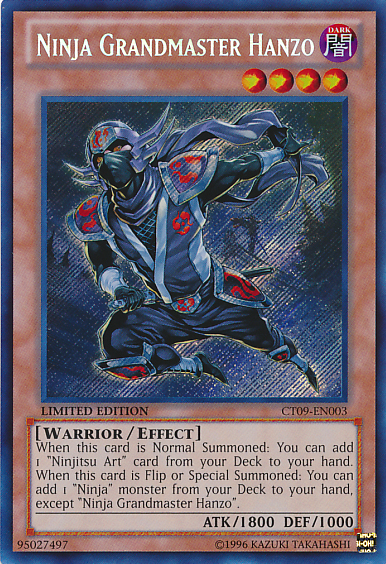 Ninja Grandmaster Hanzo [CT09-EN003] Secret Rare | Rock City Comics