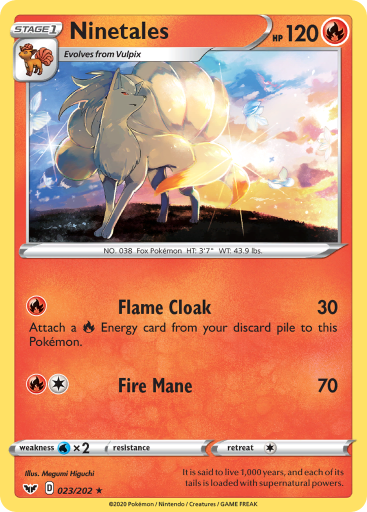 Ninetales (023/202) [Sword & Shield: Base Set] | Rock City Comics