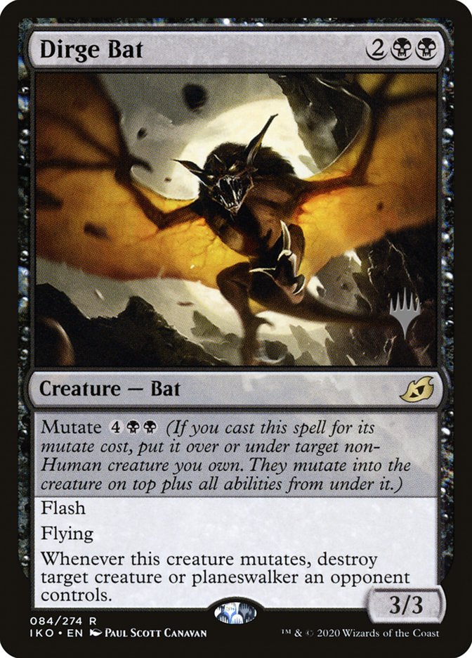 Dirge Bat (Promo Pack) [Ikoria: Lair of Behemoths Promos] | Rock City Comics