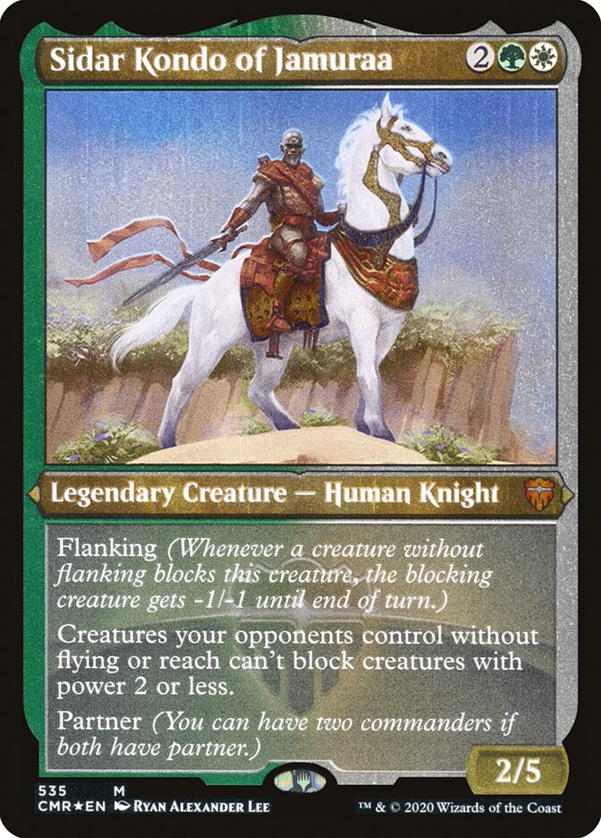 Sidar Kondo of Jamuraa (Etched) [Commander Legends] | Rock City Comics