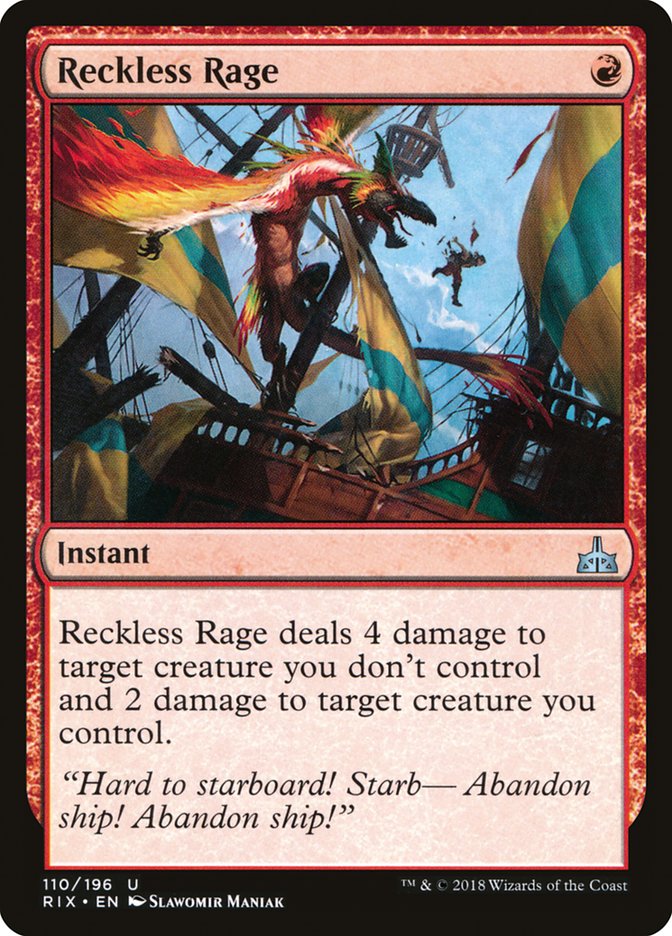 Reckless Rage [Rivals of Ixalan] | Rock City Comics