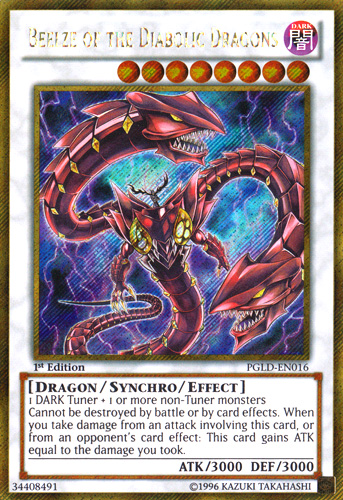 Beelze of the Diabolic Dragons [PGLD-EN016] Gold Secret Rare | Rock City Comics