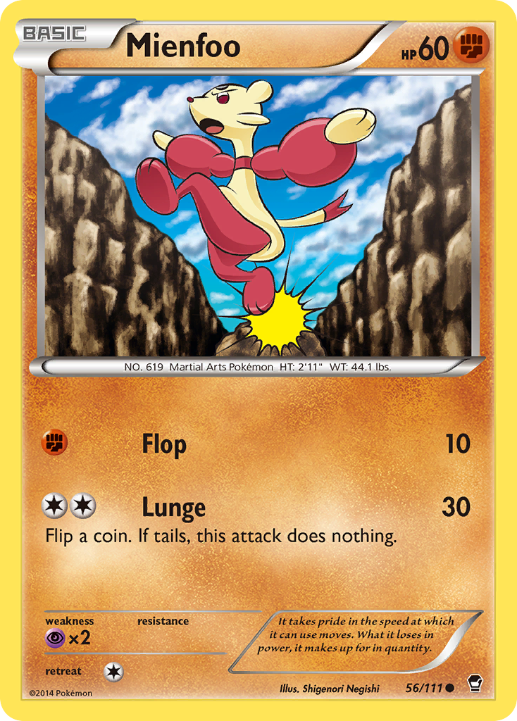 Mienfoo (56/111) [XY: Furious Fists] | Rock City Comics