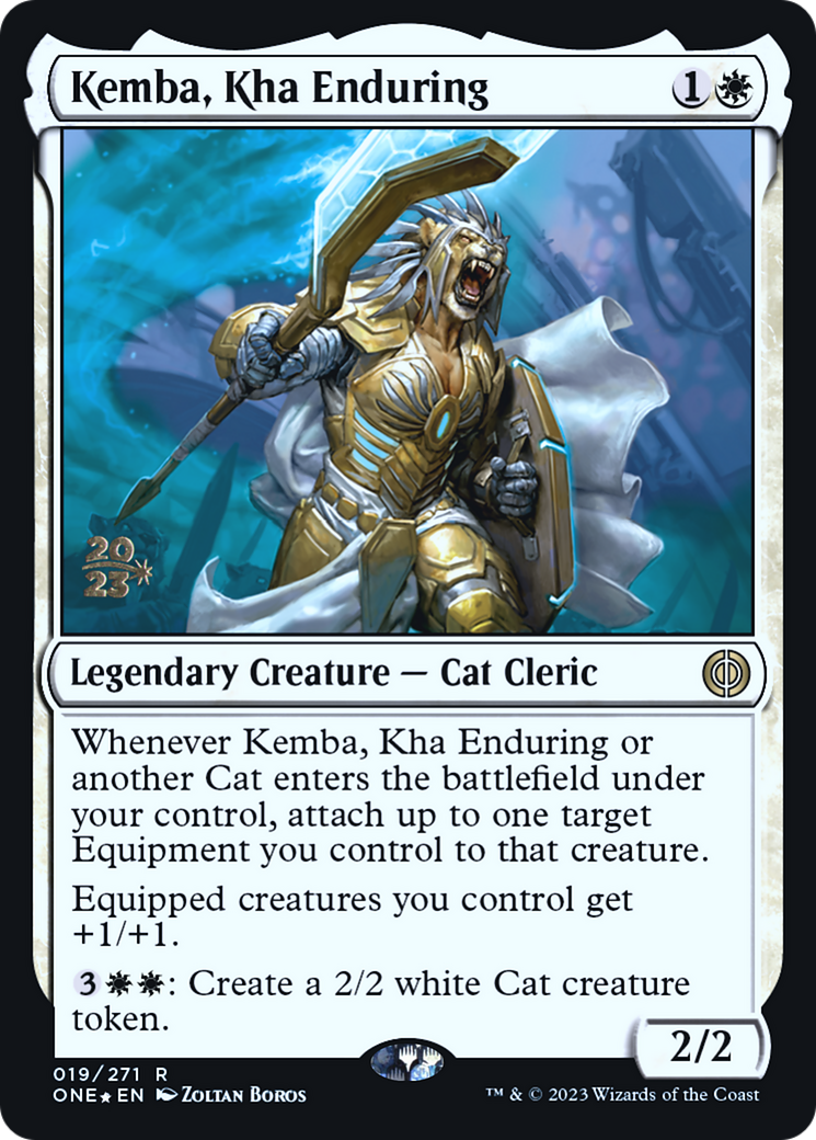 Kemba, Kha Enduring [Phyrexia: All Will Be One Prerelease Promos] | Rock City Comics