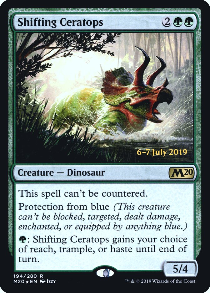 Shifting Ceratops  [Core Set 2020 Prerelease Promos] | Rock City Comics