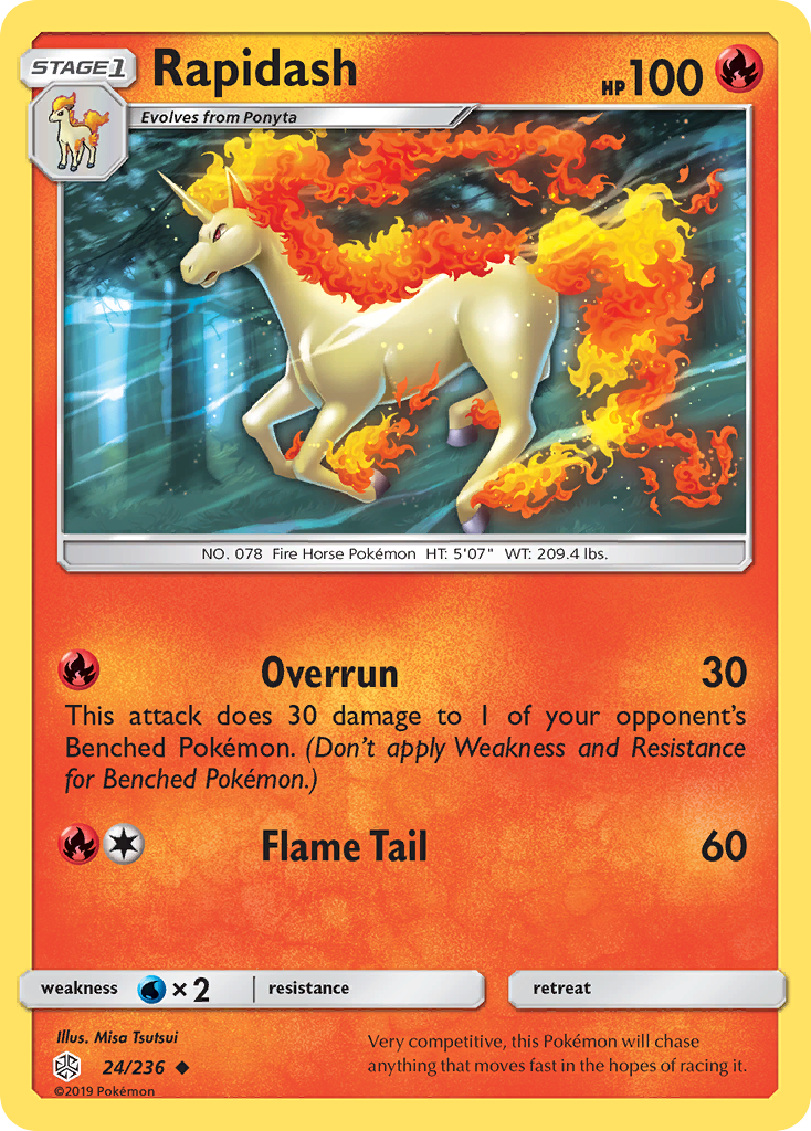 Rapidash (24/236) [Sun & Moon: Cosmic Eclipse] | Rock City Comics