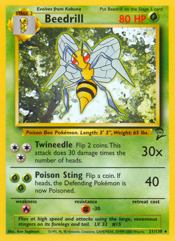 Beedrill (21/130) [Base Set 2] | Rock City Comics