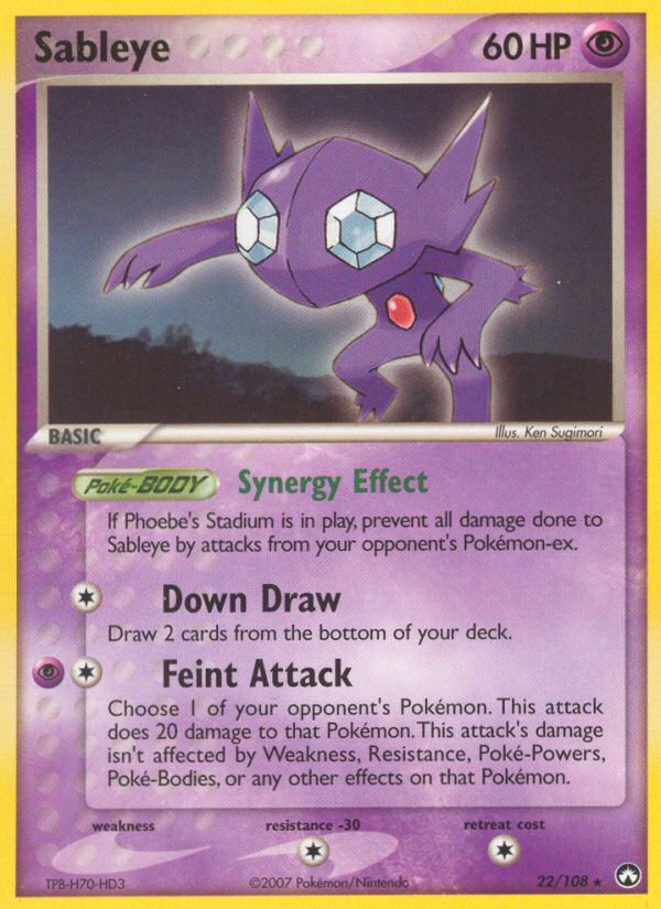 Sableye (22/108) [EX: Power Keepers] | Rock City Comics