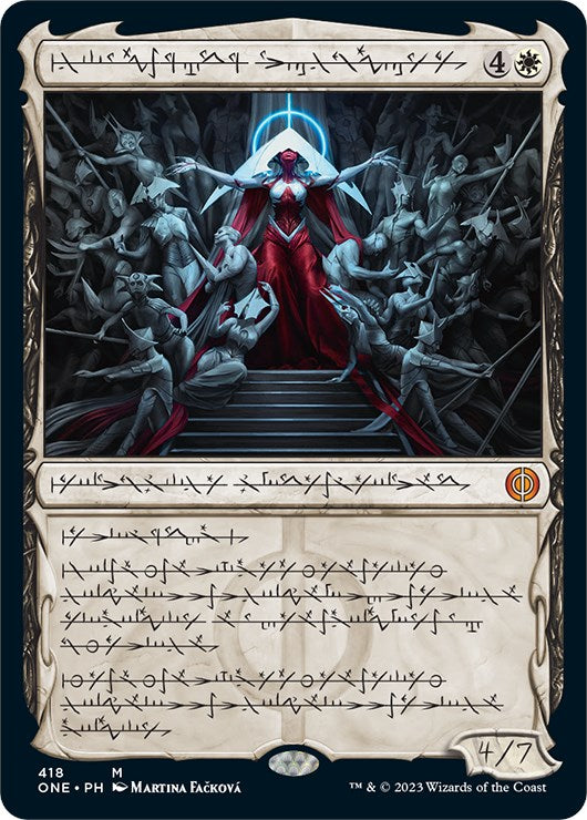 Elesh Norn, Mother of Machines (Phyrexian Step-and-Compleat Foil) [Phyrexia: All Will Be One] | Rock City Comics