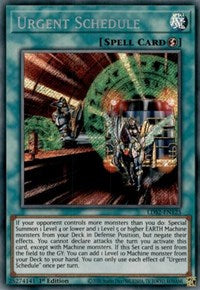 Urgent Schedule [LDS2-EN125] Secret Rare | Rock City Comics