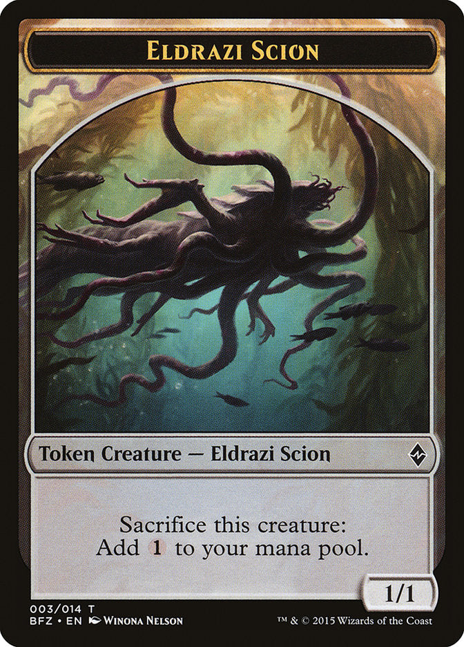 Eldrazi Scion (003/014) [Battle for Zendikar Tokens] | Rock City Comics