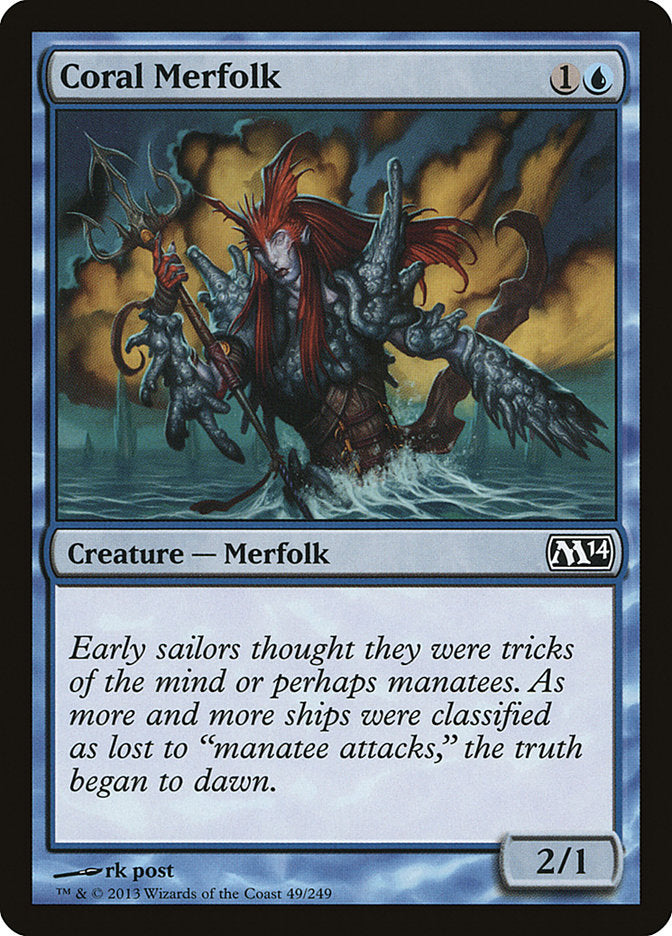 Coral Merfolk [Magic 2014] | Rock City Comics