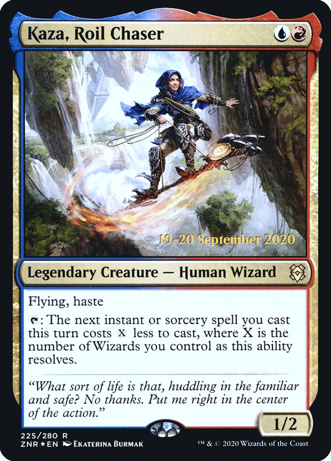 Kaza, Roil Chaser [Zendikar Rising Prerelease Promos] | Rock City Comics