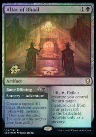 Altar of Bhaal // Bone Offering [Commander Legends: Battle for Baldur's Gate Prerelease Promos] | Rock City Comics