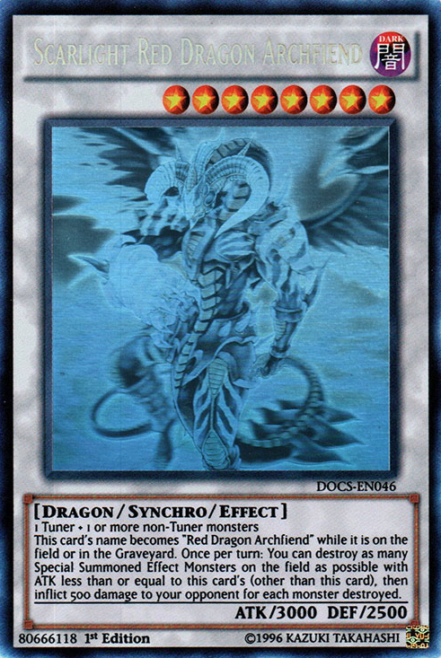 Scarlight Red Dragon Archfiend (Ghost) [DOCS-EN046] Ghost Rare | Rock City Comics