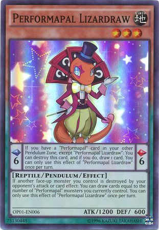 Performapal Lizardraw [OP01-EN006] Super Rare | Rock City Comics