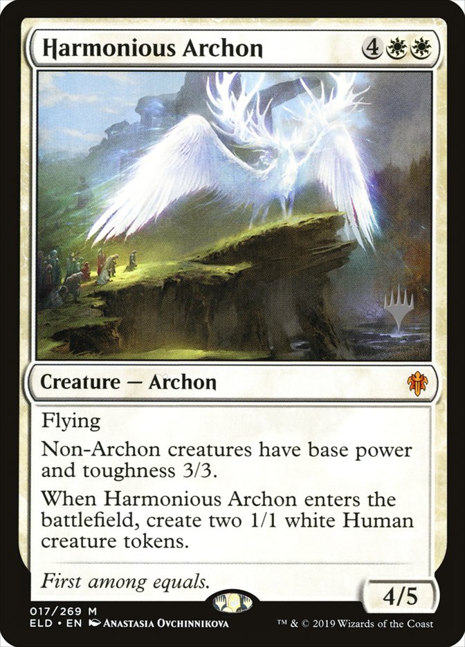 Harmonious Archon (Promo Pack) [Throne of Eldraine Promos] | Rock City Comics