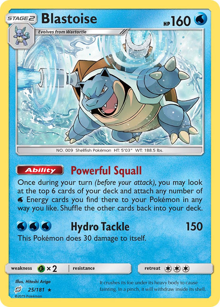 Blastoise (25/181) (Theme Deck Exclusive) [Sun & Moon: Team Up] | Rock City Comics