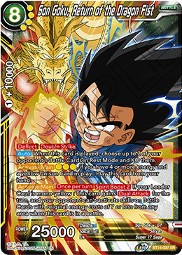 Son Goku, Return of the Dragon Fist (BT14-097) [Cross Spirits] | Rock City Comics