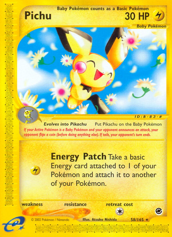 Pichu (58/165) [Expedition: Base Set] | Rock City Comics