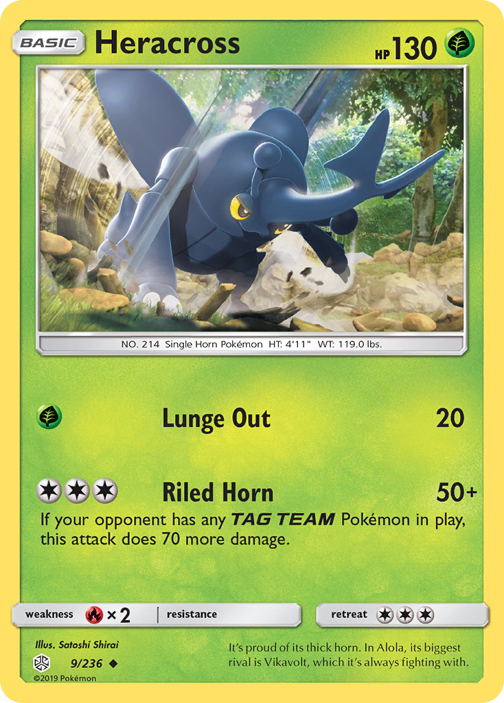 Heracross (9/236) [Sun & Moon: Cosmic Eclipse] | Rock City Comics