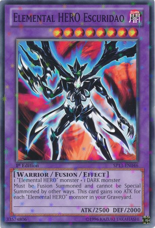 Elemental Hero Escuridao [SP13-EN046] Starfoil Rare | Rock City Comics