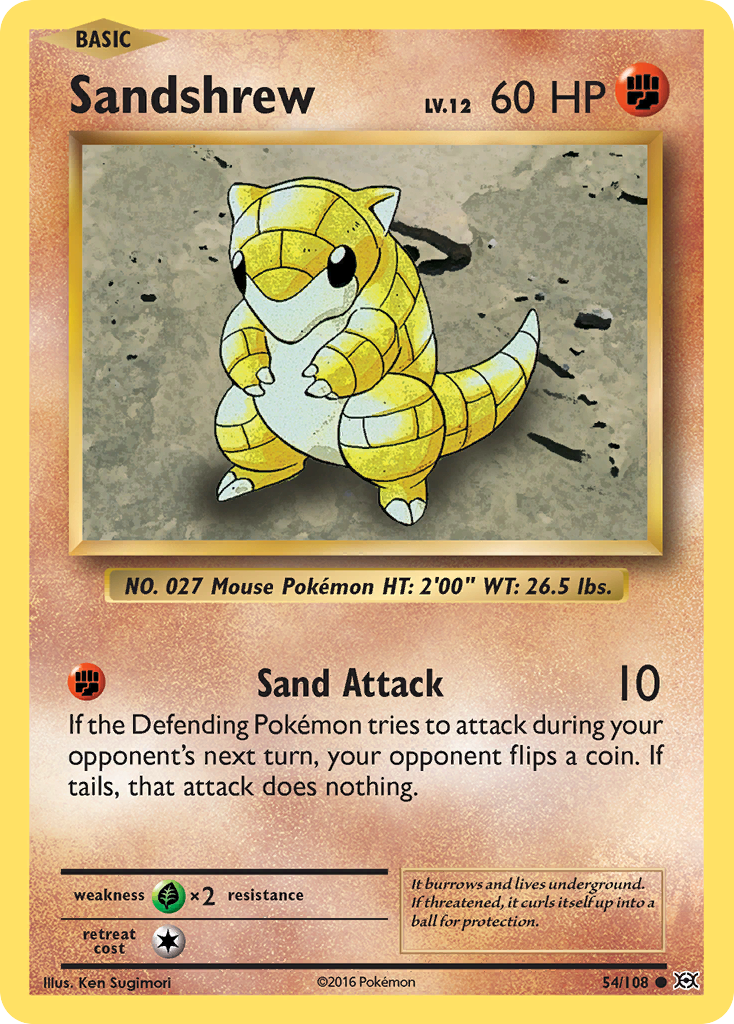 Sandshrew (54/108) [XY: Evolutions] | Rock City Comics