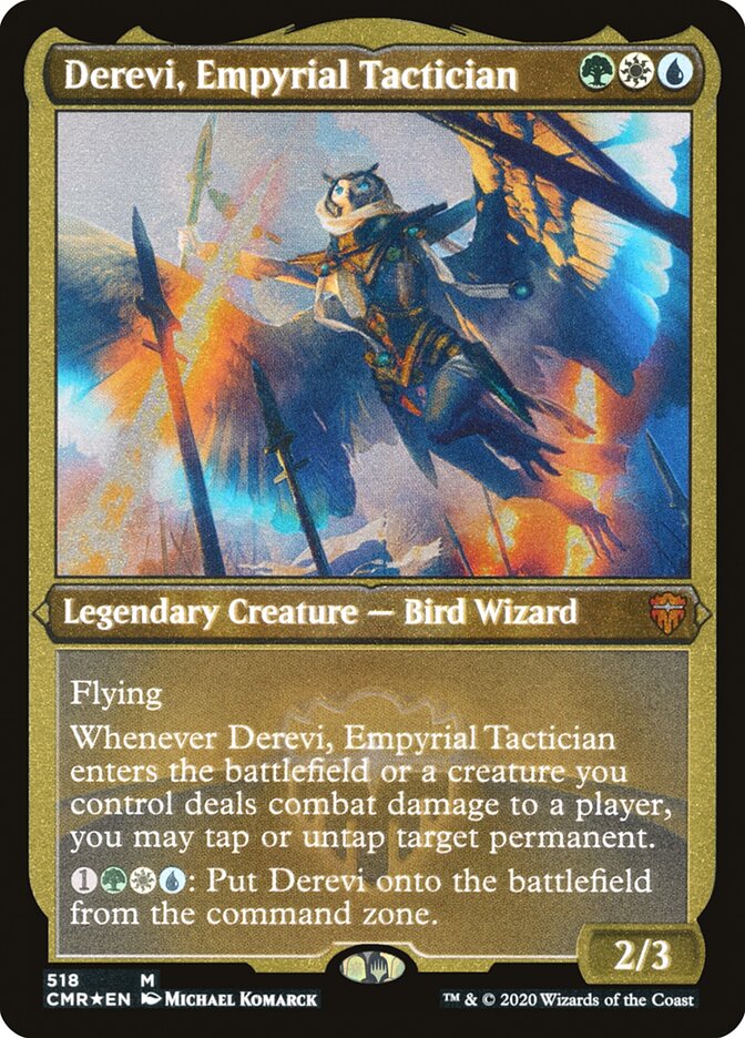 Derevi, Empyrial Tactician (Etched) [Commander Legends] | Rock City Comics