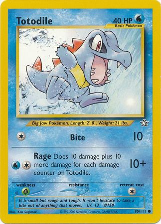 Totodile (80/111) [Neo Genesis Unlimited] | Rock City Comics