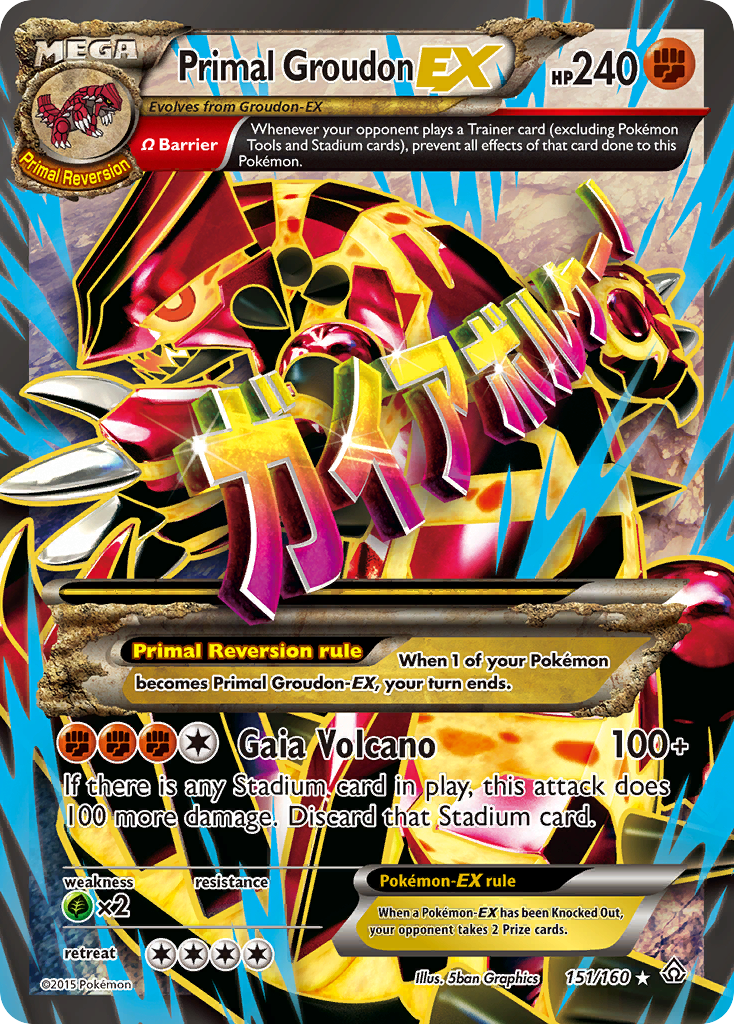 Primal Groudon EX (151/160) [XY: Primal Clash] | Rock City Comics