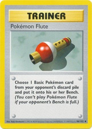 Pokemon Flute (86/102) [Base Set Shadowless Unlimited] | Rock City Comics