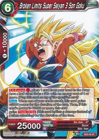 Broken Limits Super Saiyan 3 Son Goku (Starter Deck - The Extreme Evolution) [SD2-02] | Rock City Comics