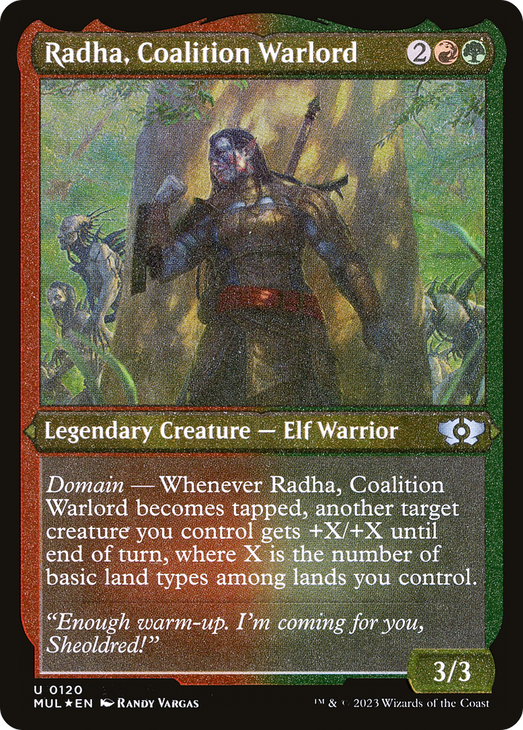 Radha, Coalition Warlord (Foil Etched) [Multiverse Legends] | Rock City Comics