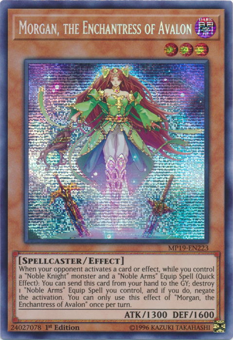 Morgan, the Enchantress of Avalon [MP19-EN223] Prismatic Secret Rare | Rock City Comics