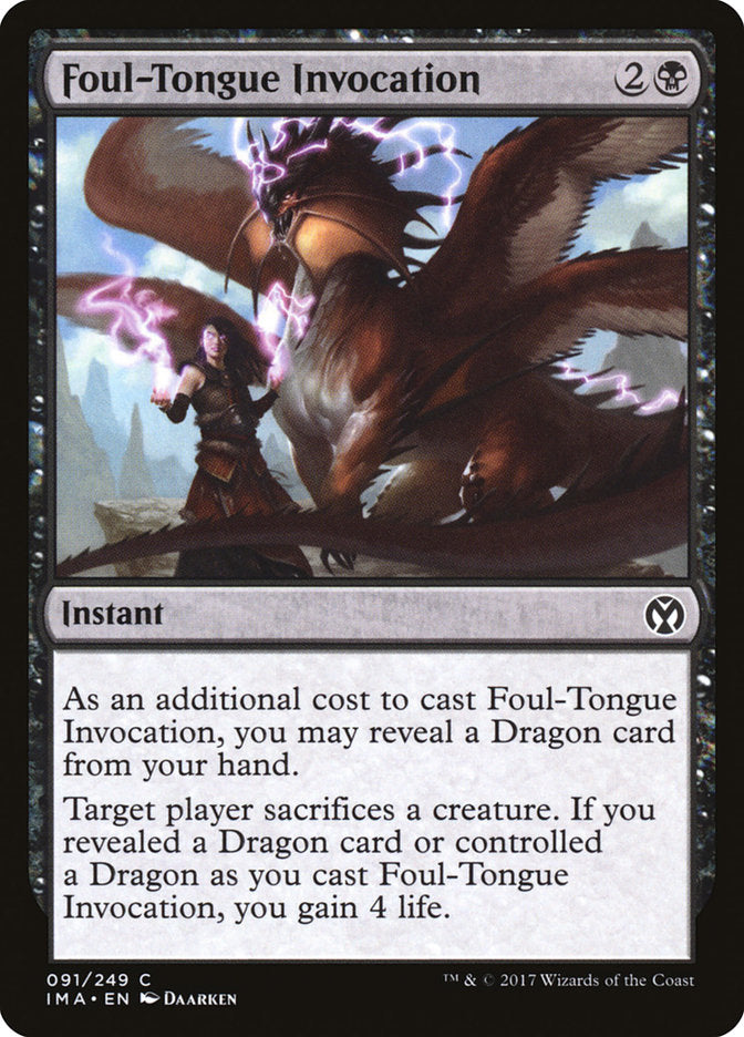Foul-Tongue Invocation [Iconic Masters] | Rock City Comics
