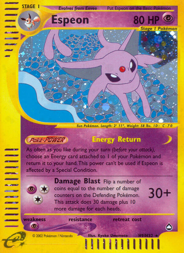 Espeon (H9/H32) [Aquapolis] | Rock City Comics