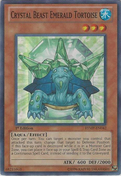 Crystal Beast Emerald Tortoise [RYMP-EN042] Super Rare | Rock City Comics