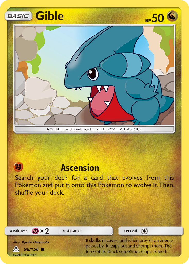 Gible (96/156) [Sun & Moon: Ultra Prism] | Rock City Comics