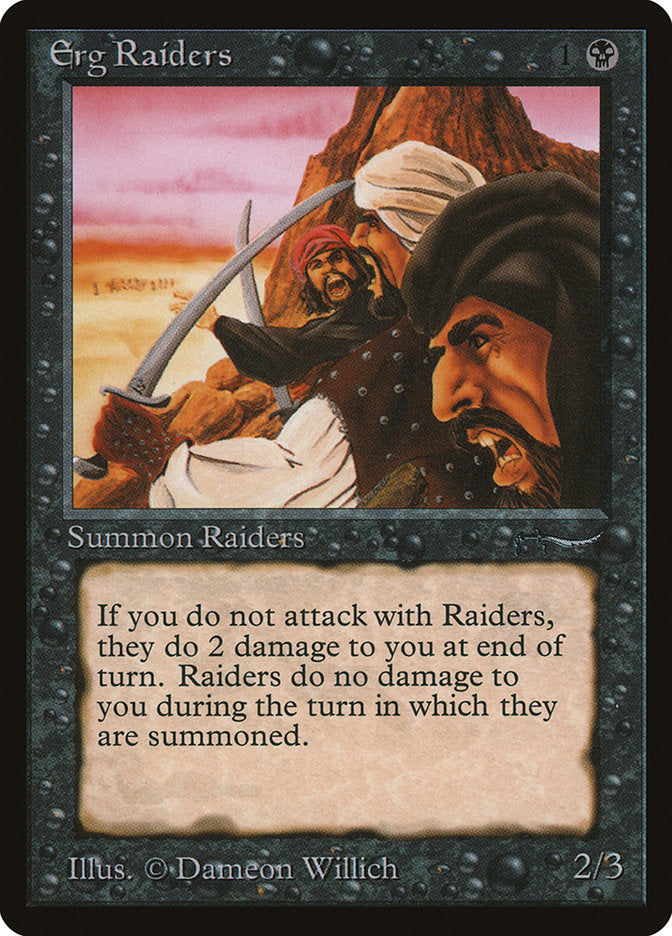 Erg Raiders (Dark Mana Cost) [Arabian Nights] | Rock City Comics