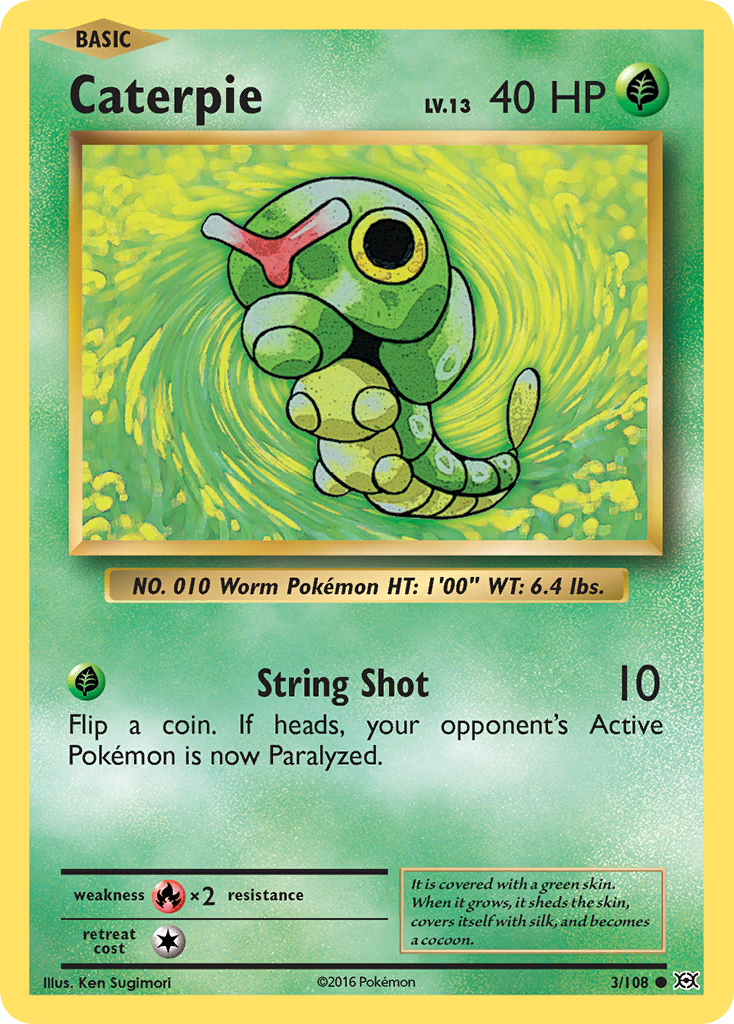 Caterpie (3/108) [XY: Evolutions] | Rock City Comics