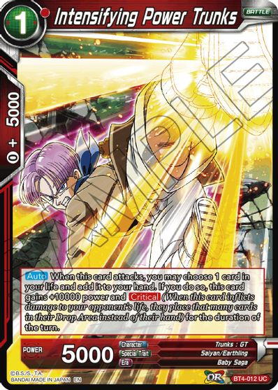 Intensifying Power Trunks (Reprint) (BT4-012) [Battle Evolution Booster] | Rock City Comics