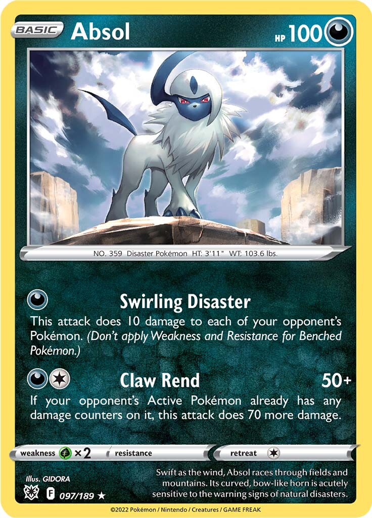 Absol (097/189) (Theme Deck Exclusive) [Sword & Shield: Astral Radiance] | Rock City Comics