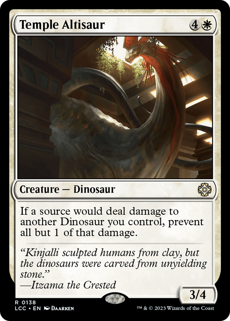 Temple Altisaur [The Lost Caverns of Ixalan Commander] | Rock City Comics