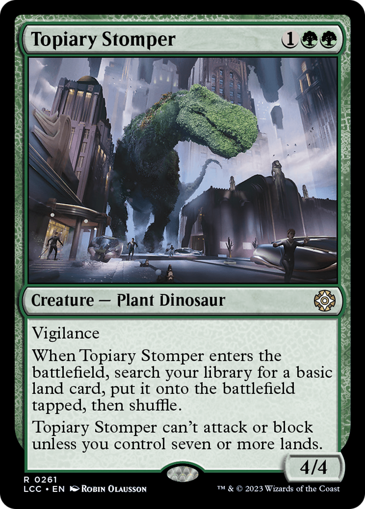 Topiary Stomper [The Lost Caverns of Ixalan Commander] | Rock City Comics