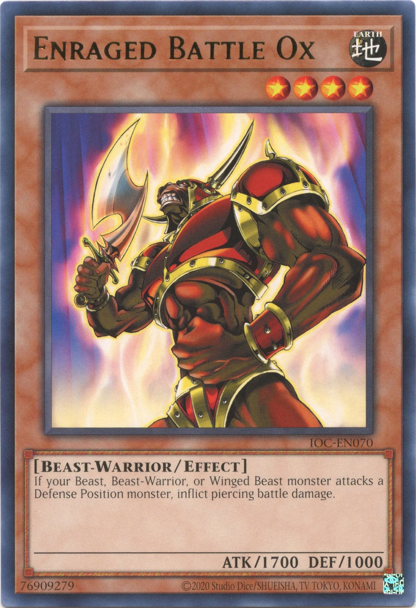 Enraged Battle Ox (25th Anniversary) [IOC-EN070] Rare | Rock City Comics