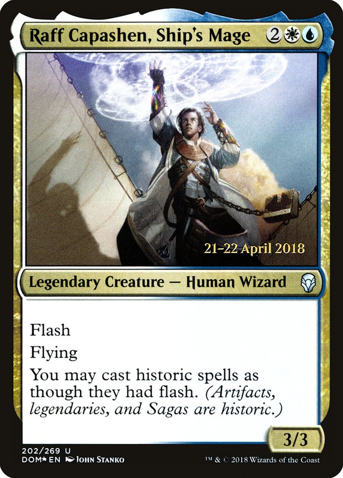 Raff Capashen, Ship's Mage  [Dominaria Prerelease Promos] | Rock City Comics