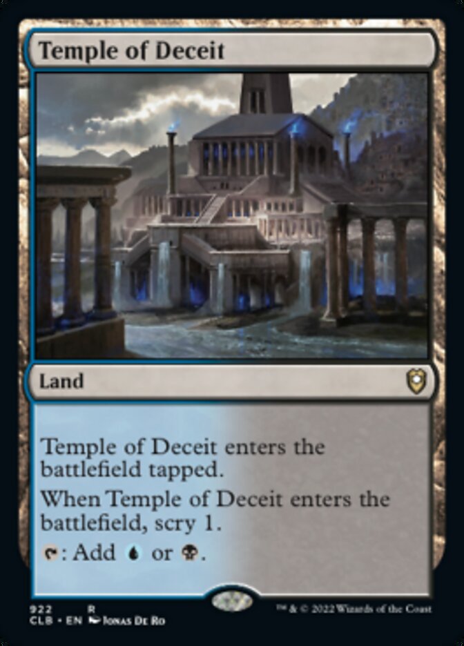 Temple of Deceit [Commander Legends: Battle for Baldur's Gate] | Rock City Comics